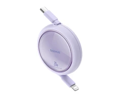 USB kabelis Baseus Free2Pull USB-C iki iP 20W 1m (violetinė)