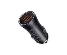 Baseus Golden Contactor Max 2xUSB-A 60W Car Charger - Dark Gray