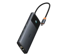 Jungčių stotelė / adapteris USB C kištukas - 1in10 2xHDMI RJ45 SD/TF USB3 BASEUS