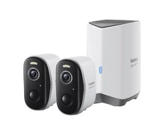 Baseus N1 2K lauko kamerų rinkinys iš 2 (baltas)