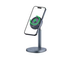 Baseus Inductive Charger Stand Orbit 2 Pro Qi2 20W pilkos spalvos