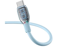 Baseus Pudding 100W USB-A - USB-C kabelis 2m - mėlynos spalvos
