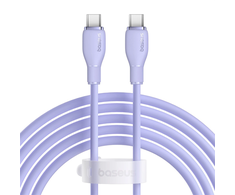 Baseus Pudding 100W USB-C - USB-C kabelis 2m - violetinės spalvos
