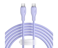 Baseus Pudding 100W USB-C - USB-C kabelis 2m - violetinės spalvos