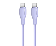 Baseus Pudding 100W USB-C - USB-C kabelis 2m - violetinės spalvos