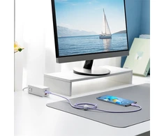 Baseus Pudding 100W USB-C - USB-C kabelis 2m - violetinės spalvos