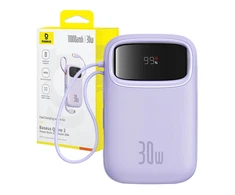 Baseus QPow 2 10000mAh 30W 2xUSB-C maitinimo blokas (violetinė)