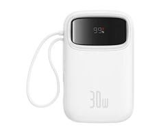 Baseus QPow 2 10000mAh 30W maitinimo blokas (baltas)