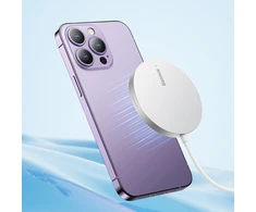 „Baseus Simple Mini3“ magnetinis belaidis įkroviklis 15 W (Sidabrinis)