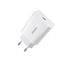 Baseus Speed Mini greitas įkroviklis USB-C PD 3A 20W baltas