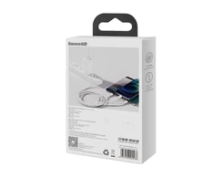 Kabelis Baseus Superior iš USB į microUSB+Lightning+Type-C 3.5A 1.5m baltas CAMLTYS-02