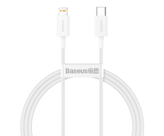 USB kabelis Baseus Superior iš Type-C į Lightning PD 20W 1.0m baltas CATLYS-A02