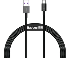Baseus Aukštos kokybės duomenų perdavimo ir įkrovimo kabelis | USB-A į USB-C | 66 W | 1 m | juodas