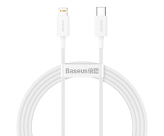 USB kabelis Baseus Superior iš Type-C į Lightning PD 20W 1.5m baltas CATLYS-B02