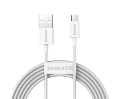 USB kabelis Baseus Superior iš USB į microUSB 2A 2.0m baltas CAMYS-A02