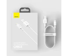 Baseus „Superior“ serijos CALYS-A01 duomenų perdavimo ir įkrovimo kabelis | USB-A į Lightning | 12 W | 1 m | juodas
