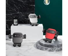 Automobilinis telefono laikiklis Baseus Cube Gravity - Sidabrinis