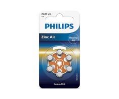 Baterija Philips Zinc Air 1,4 V 6 lizdinės plokštelės (PR48 / oranžinis skirtukas)