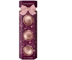 „Baylis &amp; Harding“ vonios burbuliukų rinkinys (laukinė vyšnia ir vanilė) – dovanų rinkinys, šnypščiančių vonios burbuliukų (3 vnt.)