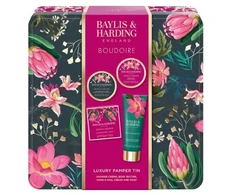 Baylis &amp; Harding Boudoire Luxury Pamper Gift Set Tin in Clear