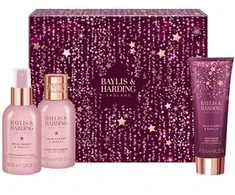 Baylis &amp; Harding Prabangios kūno priežiūros rinkinys (Laukinė vyšnia ir vanilė) – dovanų kūno priežiūros rinkinys (3 vnt.)