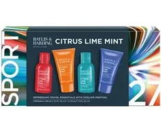 Baylis &amp; Harding Men Refreshing Travel Set ( Citrina, Laimas, Mėta ) - Kūno ir plaukų priežiūros dovanų rinkinys ( 4 vnt. )