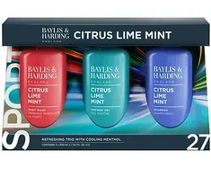 Baylis &amp; Harding Men Refreshong trio plaukams ir kūnui (citrusai, liepžiedžiai ir mėtos) – dovanų rinkinys kūno ir plaukų priežiūrai (3 vnt.)