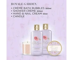 Baylis &amp; Harding Royale Garden Gift Wrapped Candlelit Set in Clear