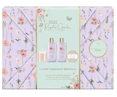 Baylis &amp; Harding Royale Garden Gift Wrapped Candlelit Set in Clear