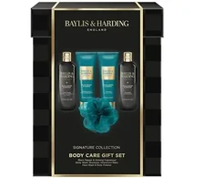 Baylis &amp; Harding Signature Collection kūno priežiūros dovanų rinkinys (juodieji pipirai ir ženšenis) – kūno priežiūros dovanų rinkinys vyrams (5 vnt.)