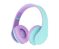 Belaidės ausinės vaikams PowerLocus P2 (mėlynai violetinė)