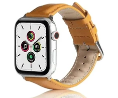 Beline apyrankė Apple Watch Leather 42/44/45/49mm rudos spalvos