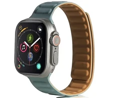Beline apyrankė Apple Watch Magnetic 42/44/45/49mm žalios spalvos
