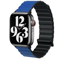 Beline apyrankė Apple Watch Magnetic Pro 38/40/41mm juodos ir mėlynos spalvos box