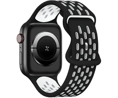 Beline Apple Watch New SportSilicone apyrankė 42/44/45/49mm juodos spalvos/baltos spalvos Box