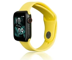 Beline apyrankė Apple Watch silikoninė 38/40/41mm geltonos spalvos