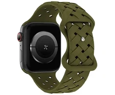 Beline apyrankė Apple Watch silikoninė Woven 38/40/41mm alyvų spalvos box