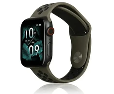Beline apyrankė Apple Watch Sport silikoninė 38/40/41mm rudos ir juodos spalvos