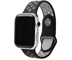 Beline apyrankė Apple Watch Sport silikoninė 38/40/41mm juodos ir pilkos spalvos