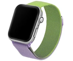 Beline apyrankė Apple Watch Steel 38/40/41mm žalios ir violetinės spalvos