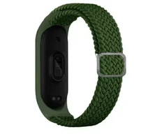 Beline apyrankė Mi Band 3/4 Textile žalios spalvos
