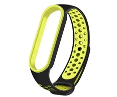 Beline apyrankė Mi Band 7/6/5 juodos ir žalios spalvos Design
