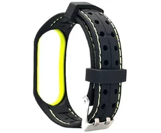Beline apyrankė Mi Band 3/4 Smart juodos ir laimo spalvos