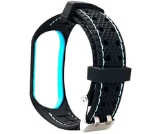 Beline apyrankė Mi Band 3/4 Sport juodos ir mėlynos spalvos