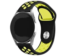 Beline apyrankė Watch 20mm Sport silikoninė juodos ir geltonos spalvos box