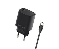 Beline Laidinis įkroviklis 1x USB-C 20W + kabelis USB-C juodos spalvos PD 3.0 BLNCB20C