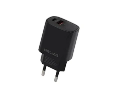 Beline Laidinis įkroviklis 1x USB-C + 1x USB 20W juodos spalvos (only head) PD 3.0 + QC 3.0 BLN2CB20