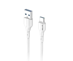Beline kabelis 25W USB-A/USB-C 1m baltos spalvos BLNCWC01