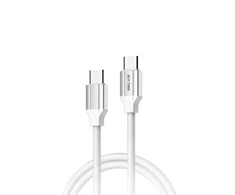 Beline kabelis 65W USB-C/USB-C 1m baltos spalvos BLNCWC03
