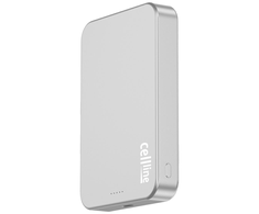 Beline Mini Powerbank Cellline MagSafe 10000mAh Qi2 15W CL-MBP-03 pilkos spalvos Magnetinė belaidė mini Powerbank